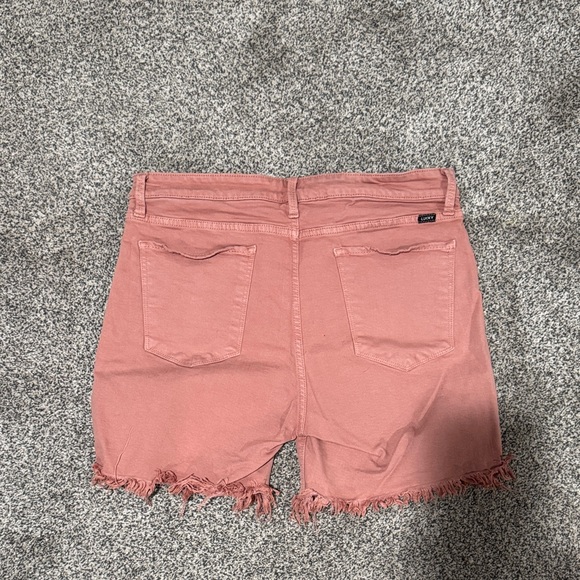 Lucky Brand Rose Pink Frayed Hem Denim Shorts - Picture 2 of 6